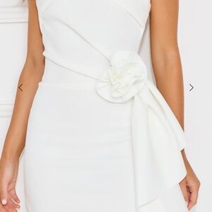 Hello Molly White Strapless Dress